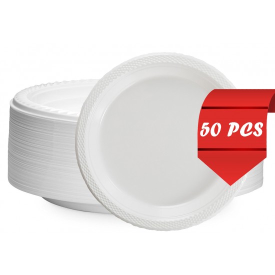 Round Plates - 50pcs - 9"